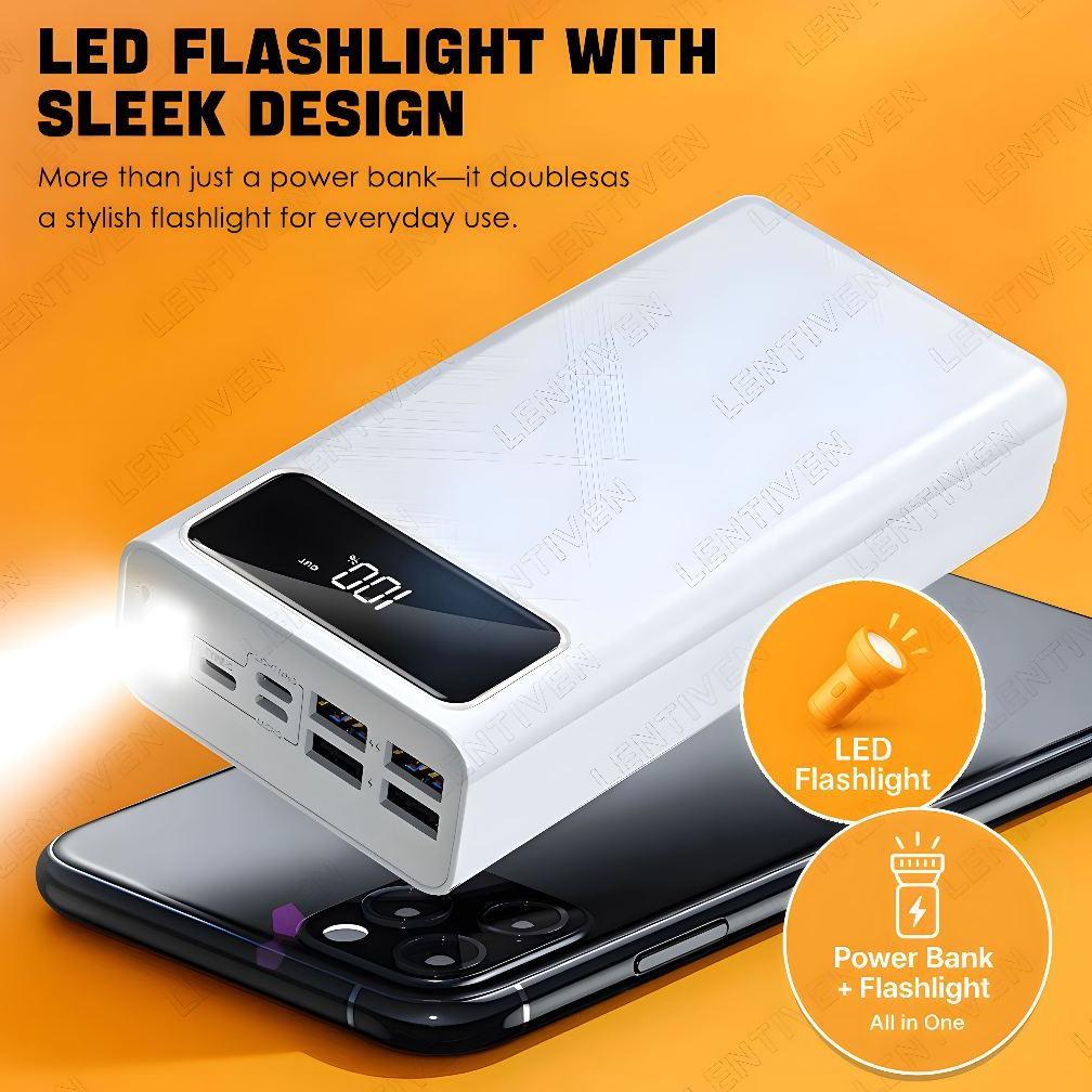 BestPromo Lentiven Powerbank 60000Mah 4 Usb Fast Charging