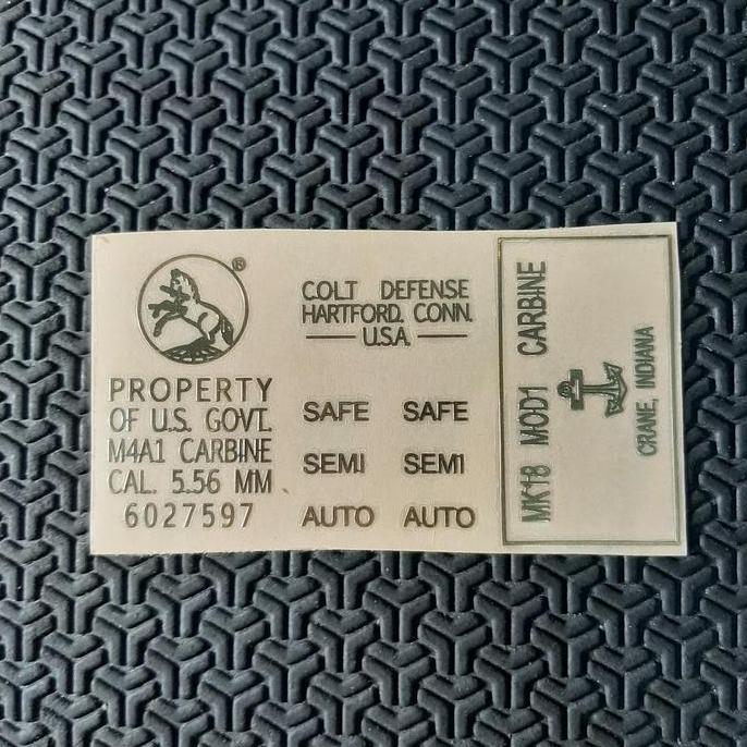 Sticker Airsoft-Sticker Tempel Metal AEG-Sticker Decal M4-Sticker AEG