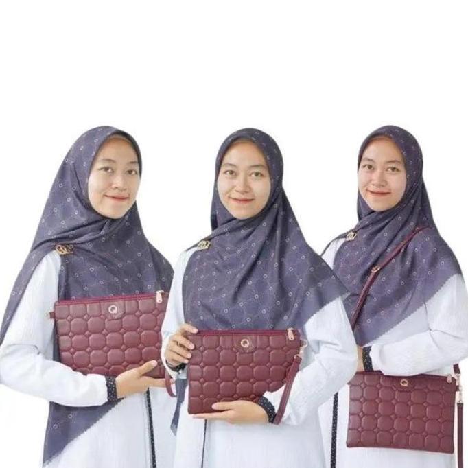 HARGA PABRIK - Quinta Luna Hand Bag Sling Bag Cantik Uk. 26x19 Cm Tas Terbaru Spesial Quilting Selem