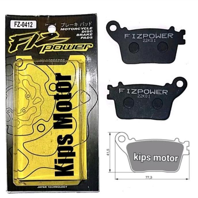 Kampas rem belakang Kawasaki ZX-6R ZX 600 6 R ZX6 ZX6R 636 Fz 0142 kaliper Nissin Motorcycle