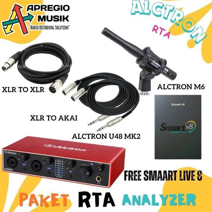 Paket RTA Analyzer Speaker Alctron U48 M6 Lengkap tinggal pakai free smaart live