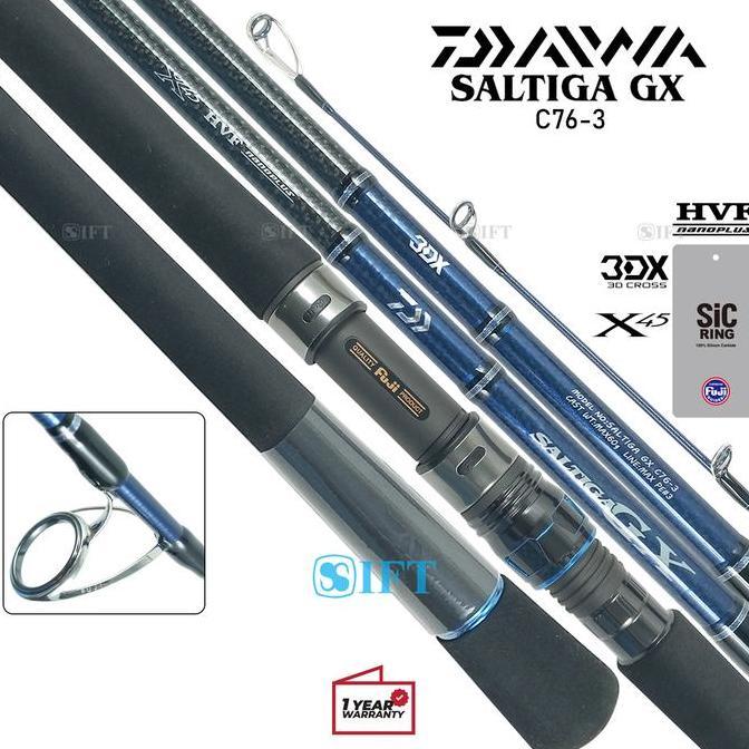 TERBARU - Joran DAIWA SALTIGA GX C | Fuji SiC + Seat | Popping Casting Laut [23]