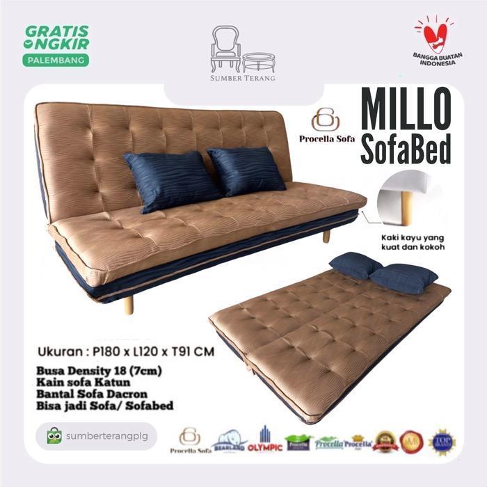 Sofabed Procella Millo Sofa Bed Minimalis Sofa Lipat Kursi Tamu