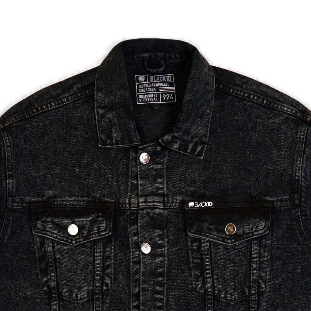 Original Black Id - Special Edition Jaket Denim Pria Lengan Panjang Black Wash | Jkt Dnm Culture