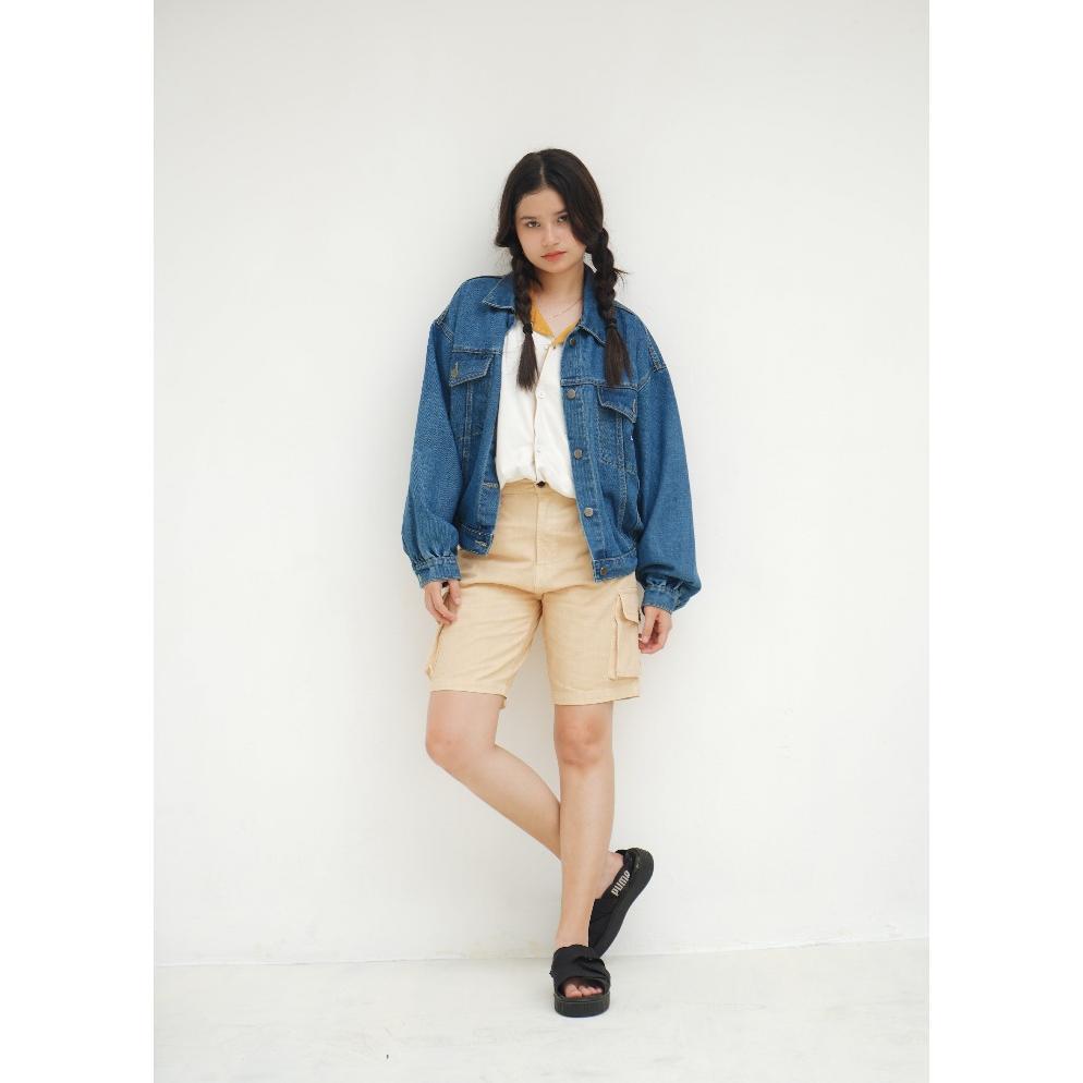 Termurah Hoi Polloy - Pebble Denim Jacket (Blue)