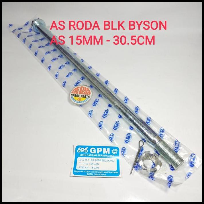 TERBARU AS RODA BELAKANG BYSON AS 15MM - 30.5CM 