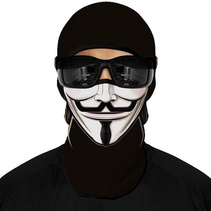 HAZTFRIOR Masker Ninja Full Face Masker Berkendara Motor Masker Motor Pria Full Face Masker Ninja