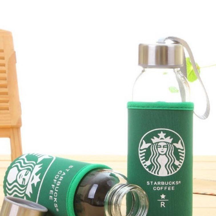 Botol Minum Kaca Starbucks - Tumbler Starbucks 300 Ml