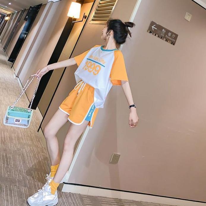 KSE-06 set setelan baju olahraga wanita pendek korea jepang kpop idol