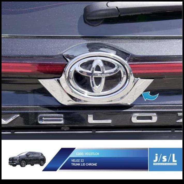 TERBARU TRUNK LID/ LIS BAGASI BELAKANG MOBIL VELOZ 2022 CHROME 