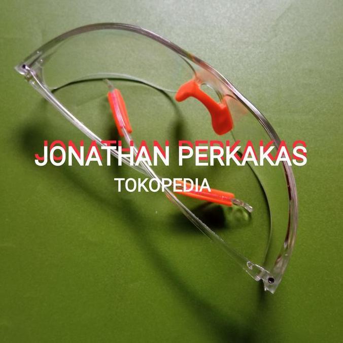 Kaca mata safety bening/ kaca mata pengaman bening/kaca mata gurinda/