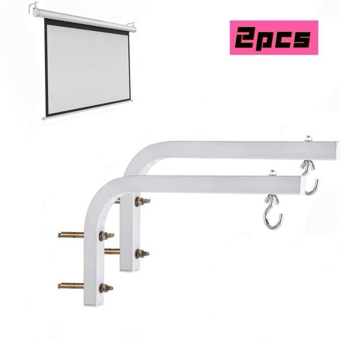 VIWIUWIU 2pcs Braket Layar Proyektor / Dudukan Proyektor Gantung / Breket Proyektor Gantung