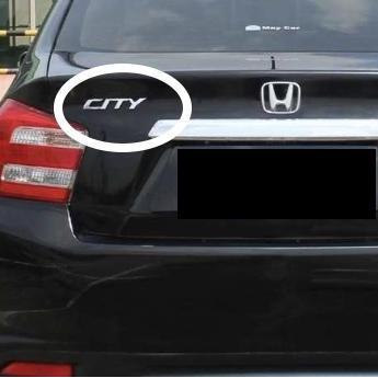 Emblem city untuk bagasi Honda new City original size