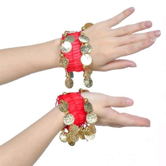 Kerincingan Belly Dance Gelang Belly Dance Gelang Belly Dance Coin Tari Perut Aksesoris Tari Anak Co