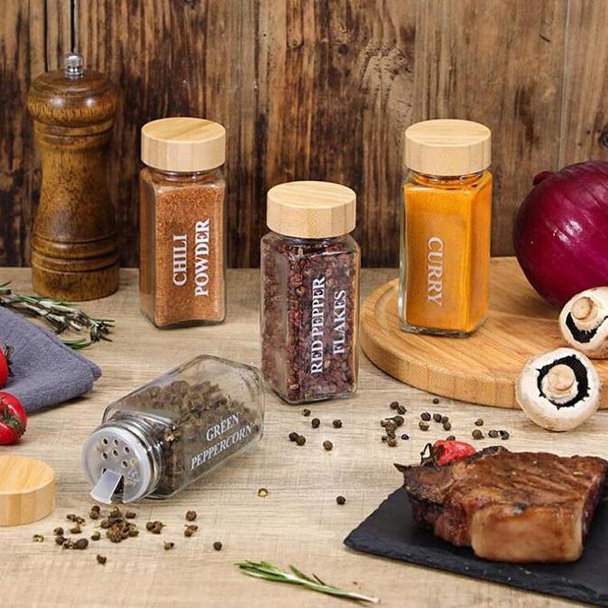 SWASAGARA [MS] Botol Bumbu Kaca Botol Bumbu Rempah Dapur