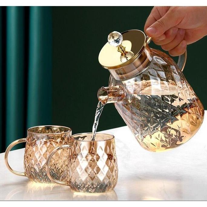 SWASAGARA [MS] Teko Air Kaca Diamond / Ketel Air Minum / Pitcher / Jug