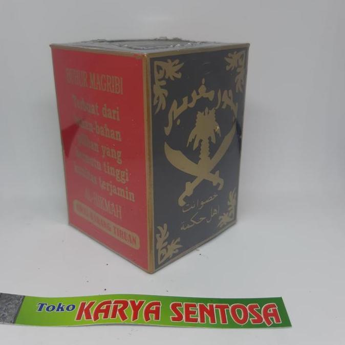 Antik Madat Buhur Magribi Segel Cover Merah Hitam