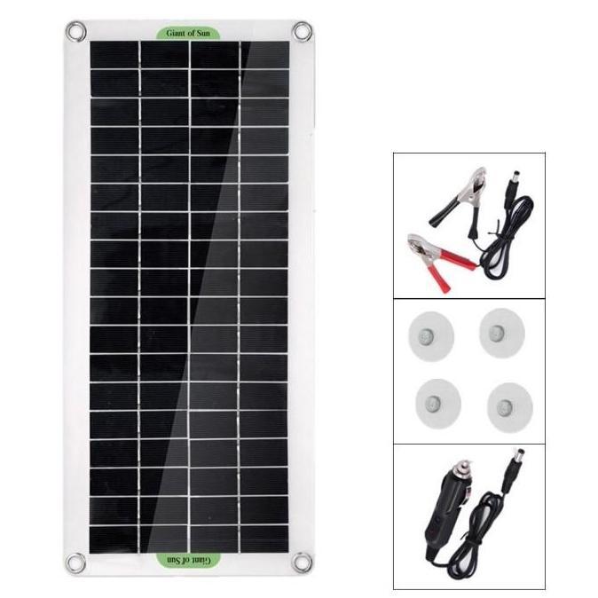 PORTABLE SOLAR PANEL GENERATOR KIT PEMBANGKIT LISTRIK TENAGA SURYA LED
