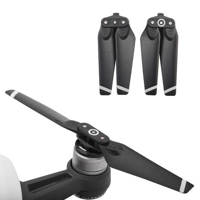 VIWIUWIU 2 Pasang Baling baling Dji Spark bicara Lipat Pisau / Propeller Drone / Propeller Baling Ba