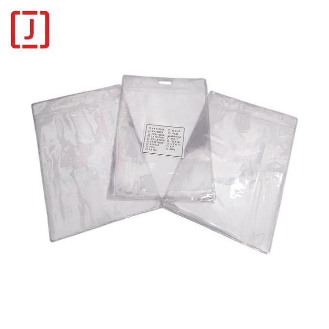 Plastik ID Card / Plastik Name Tag (Ukuran kertas yg masuk 10,5 x 14) belum termasuk tali ready