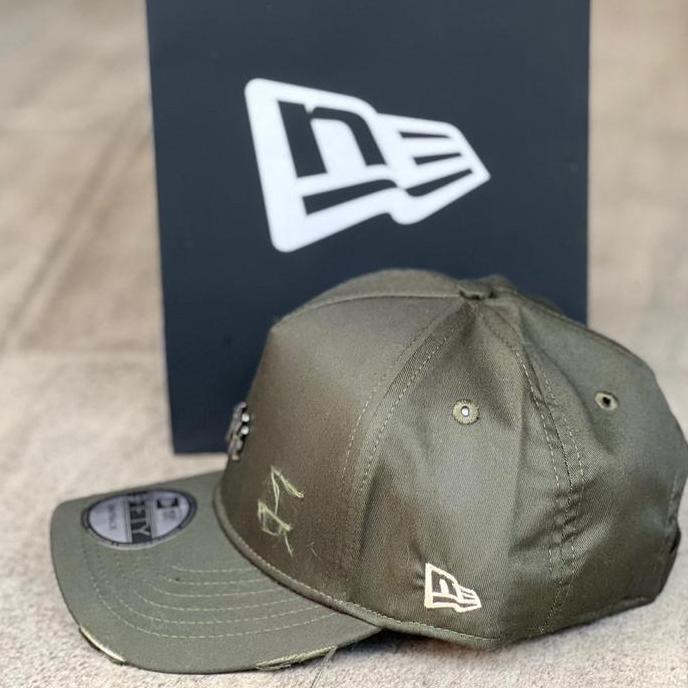 Topi Baseball Mlb Ny Mini Metal Logo Original Green Army Caps HC