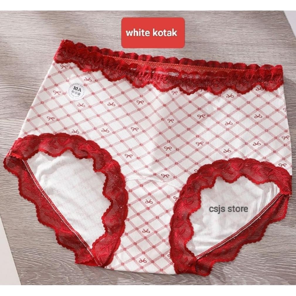 celana dalam wanita 70 kg - 120 kg highwaist pinggang tinggi satin sutra anti bakteri super jumbo cd