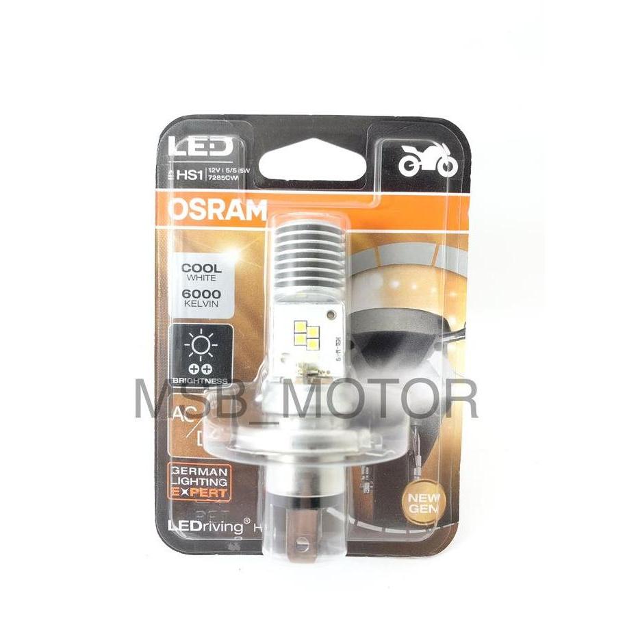 Promo Lampu Depan Motor Kaki 3 H4 LED Putih Cool White 6000 K OSRAM Diskon