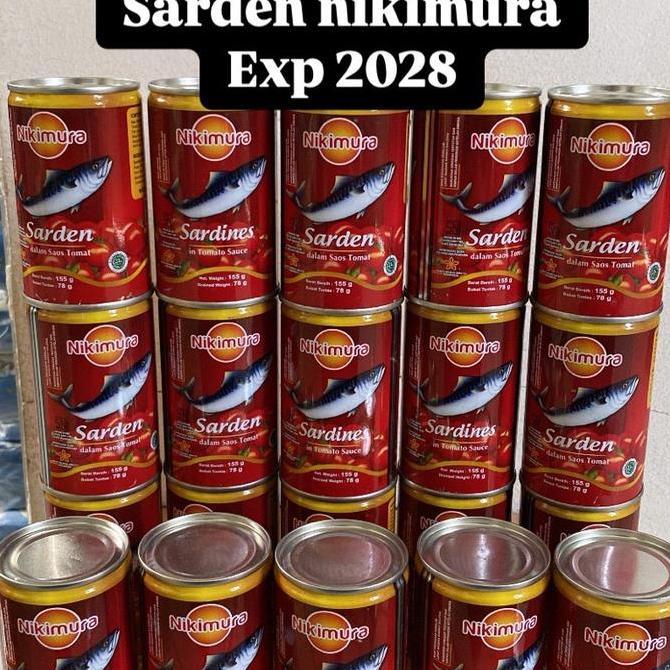 Paket 20pcs sarden nikimura uk 155gr/halal/cod/exp 2028 Makanan Kaleng HT
