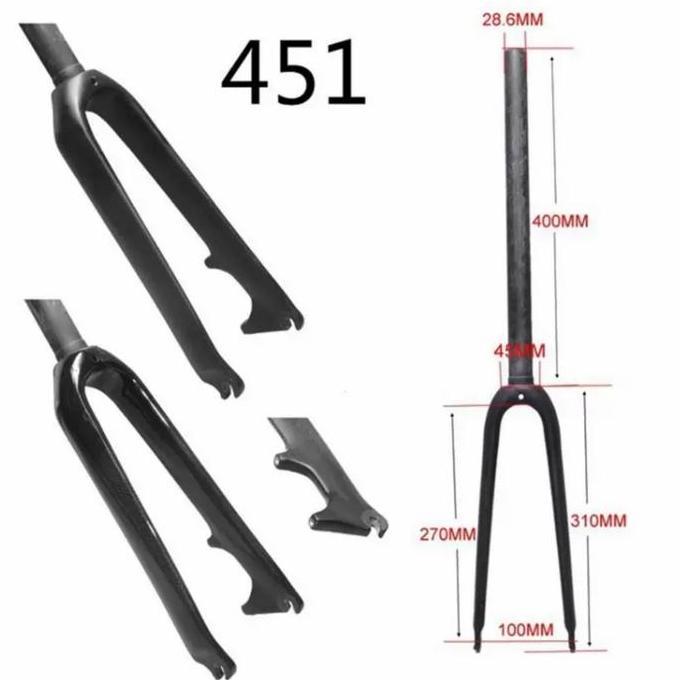 FORK CARBON 20 INCH 22 INCH DISC BRAKE FORK CARBON SEPEDA LIPAT BMX ORIGINAL DAN TERPERCAYA