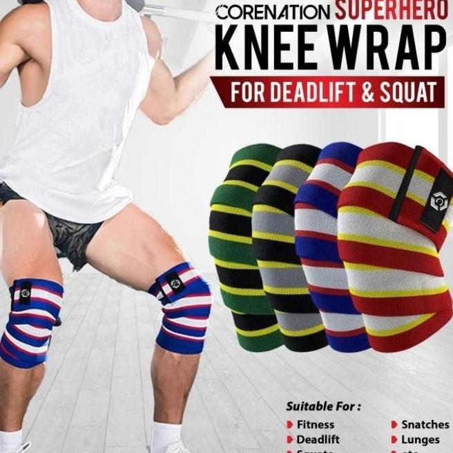 Corenation Super Hero Corenation Super Hero Knee Wrap Kneepad Support Strap
