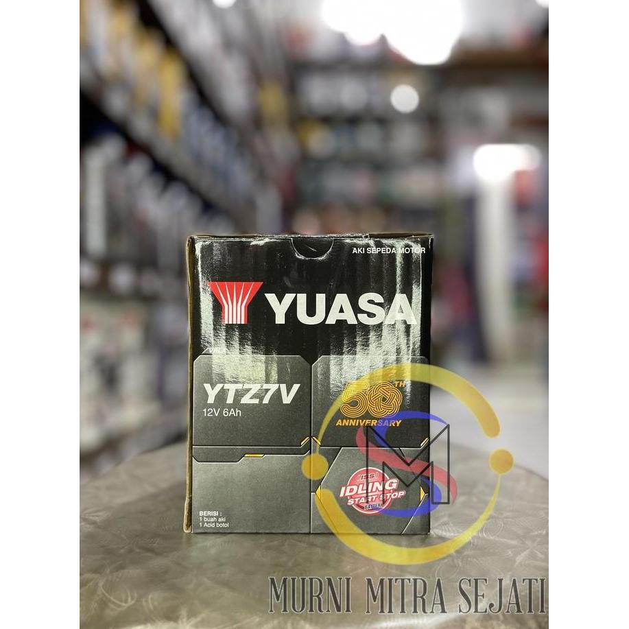 Promo Yuasa Aki Motor YTZ7V YTZ7-V YTZ-7V Kering MF Lexi Aerox Nmax 150 155 Diskon