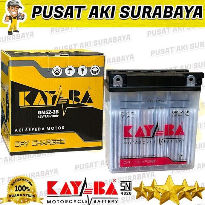 Promo AKI TERMURAH KAYABA GM5Z-3B DRY CHARGE MOTOR SHOGUN SATRIA TORNADO SMASH BRAVO TITAN MTX5AL YB