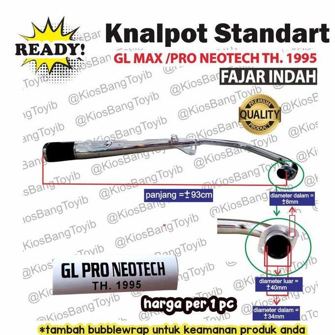 Promo Knalpot Standart Standar ORI Honda GL MAX PRO NEOTECH (Fajar Indah) Diskon