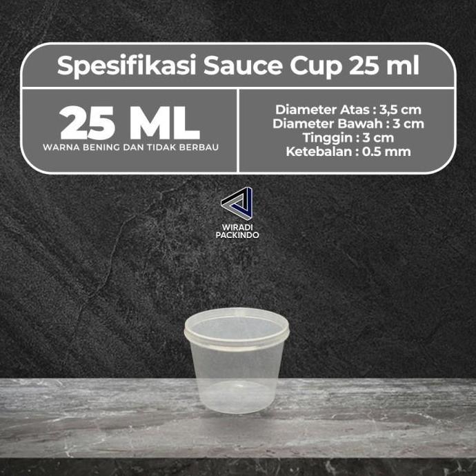 Saus Cup 25ml/ Tempat Saus 25 ml