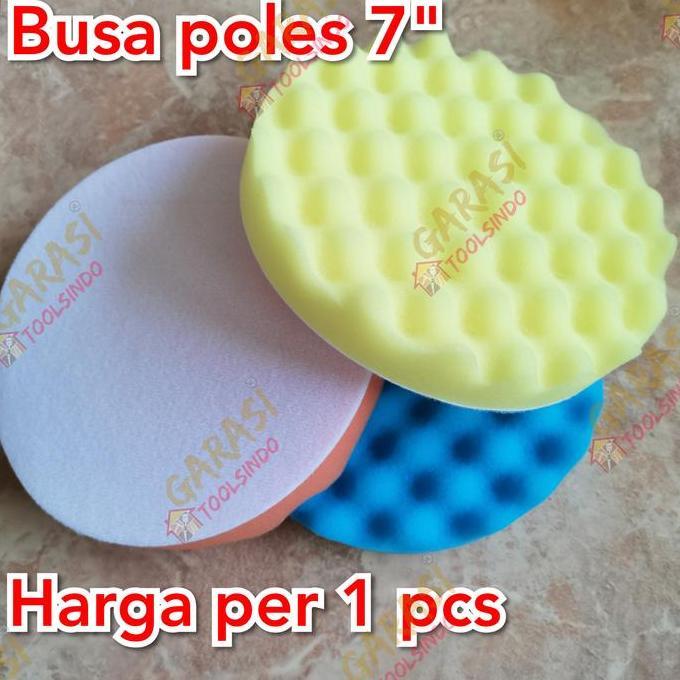Promo busa poles 7" spon mesin poles sponge polisher 7 inch aksesoris poles Diskon