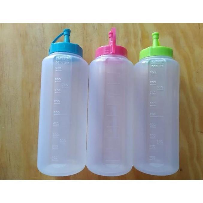 Botol Saus / Kecap / Minyak Ukuran 1 Liter plastik