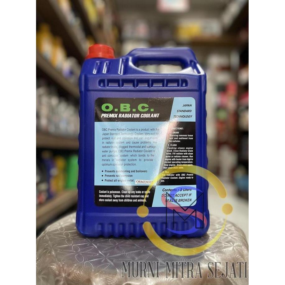 Promo OBC Cairan Air Radiator Coolant O.B.C Merah & Hijau 5 L Diskon