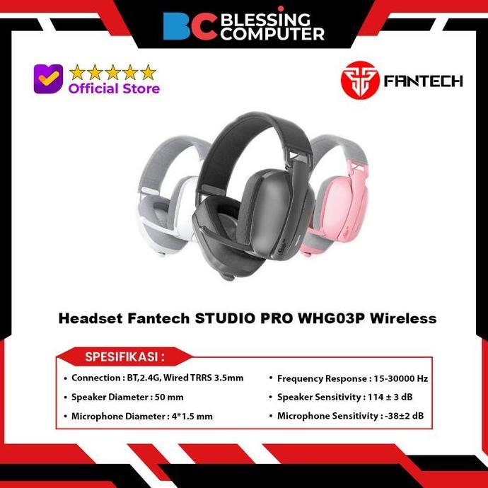 NEW Headset Fantech STUDIO PRO WHG03P Wireless