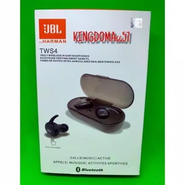Headset bluetooth JBL TWS 4 Wireless earphone bluetooth Original