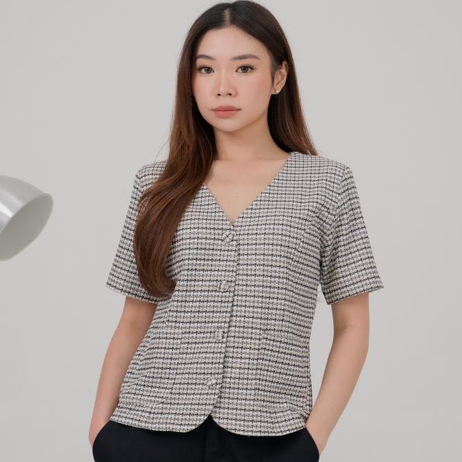 Foxquinn - Leona Foxquinn Leona Top Blouse Wanita Atasan Casual