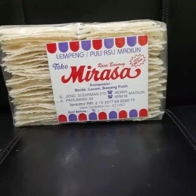 Krupuk Lempeng Puli Mirasa Asli Madiun