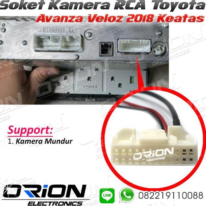 Soket RCA Kamera Mundur New Veloz 2019 Soket Kamera Avanza Veloz