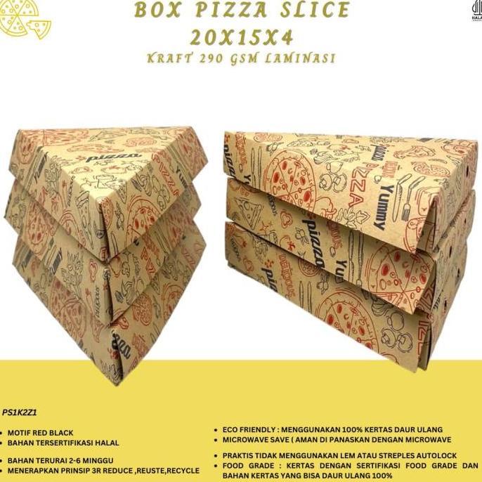 Dus Pizza Slice Box Pizza Segitiga Dus Crepes (PS1K2Z1)
