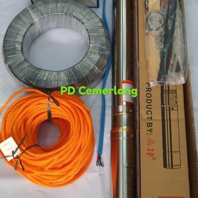 Pompa satelit york 0.5 hp komplit kabel tambang submersible york italy ready
