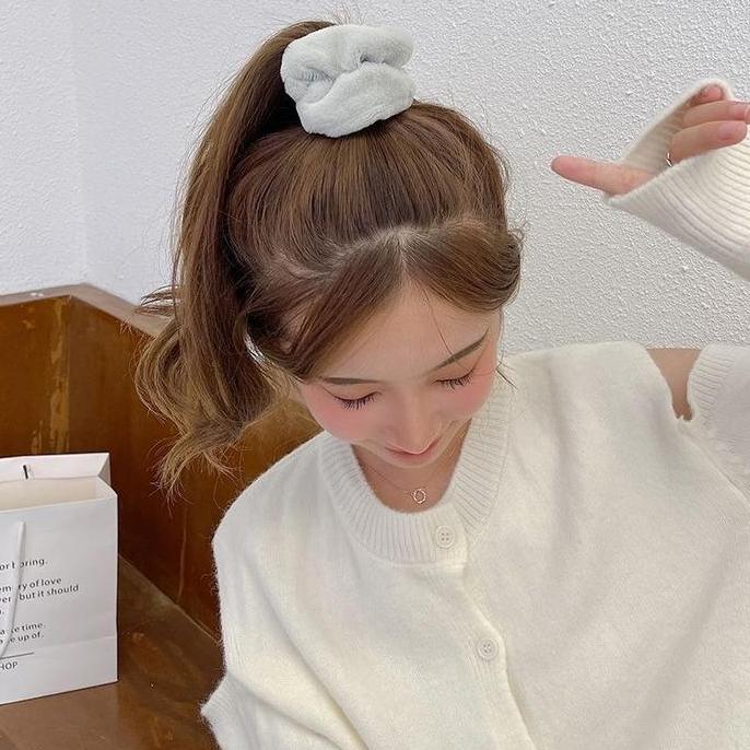 Scrunchie Scrunchy Jumbo Ikat Rambut Cepol Hijab Jilbab Kerudung Korea Aksesoris Pita Premium Ikat R