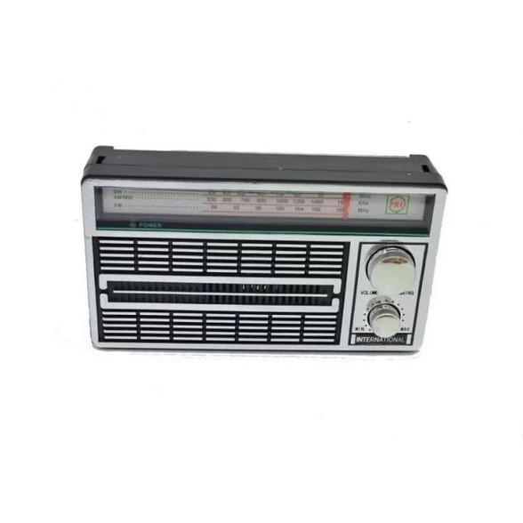 BEBAS ONGKIR - Radio Kecil Jadul Portable International 3 Band Colok atau Baterai