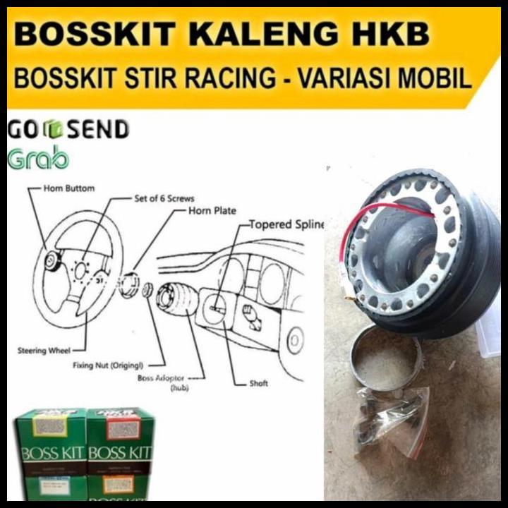 BEST DEAL BOSKIT STIR RACING HKB SPORT WHEEL MOBIL UNIVERSAL GRAND MAX GRANDMAX 