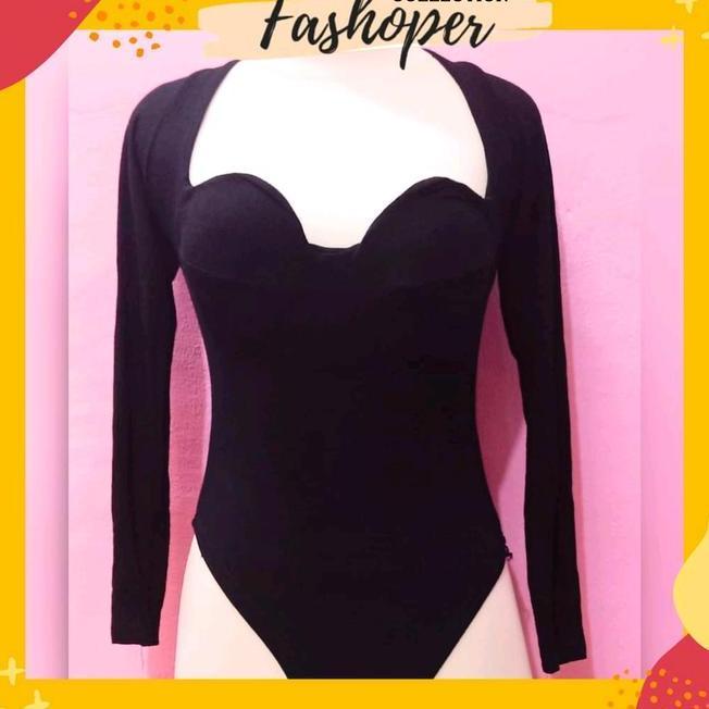 Bodysuit Atasan Lengan Bodysuit Atasan Lengan Panjang Panjang/Pendek Wanita Bangkok -