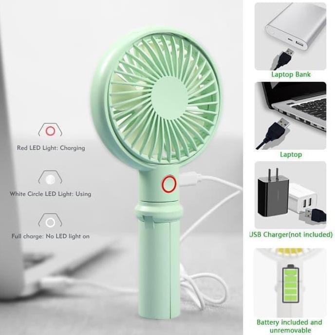 Inone Kipas Angin Mini Portable Rechargeable dengan Tripod Awet