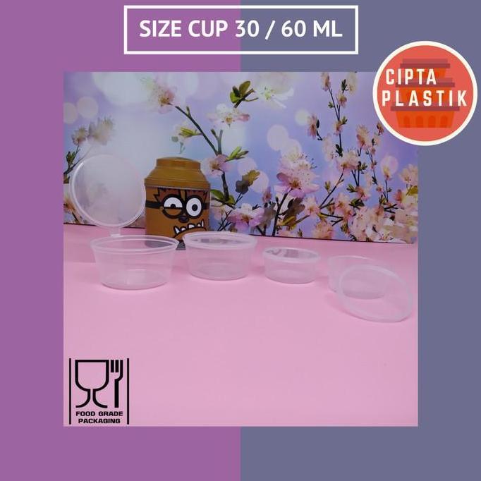 Tempat Saos 30ml/Cup Mini/Thinwall/Mayonaise/Cup Plastik/Wadah Plastik